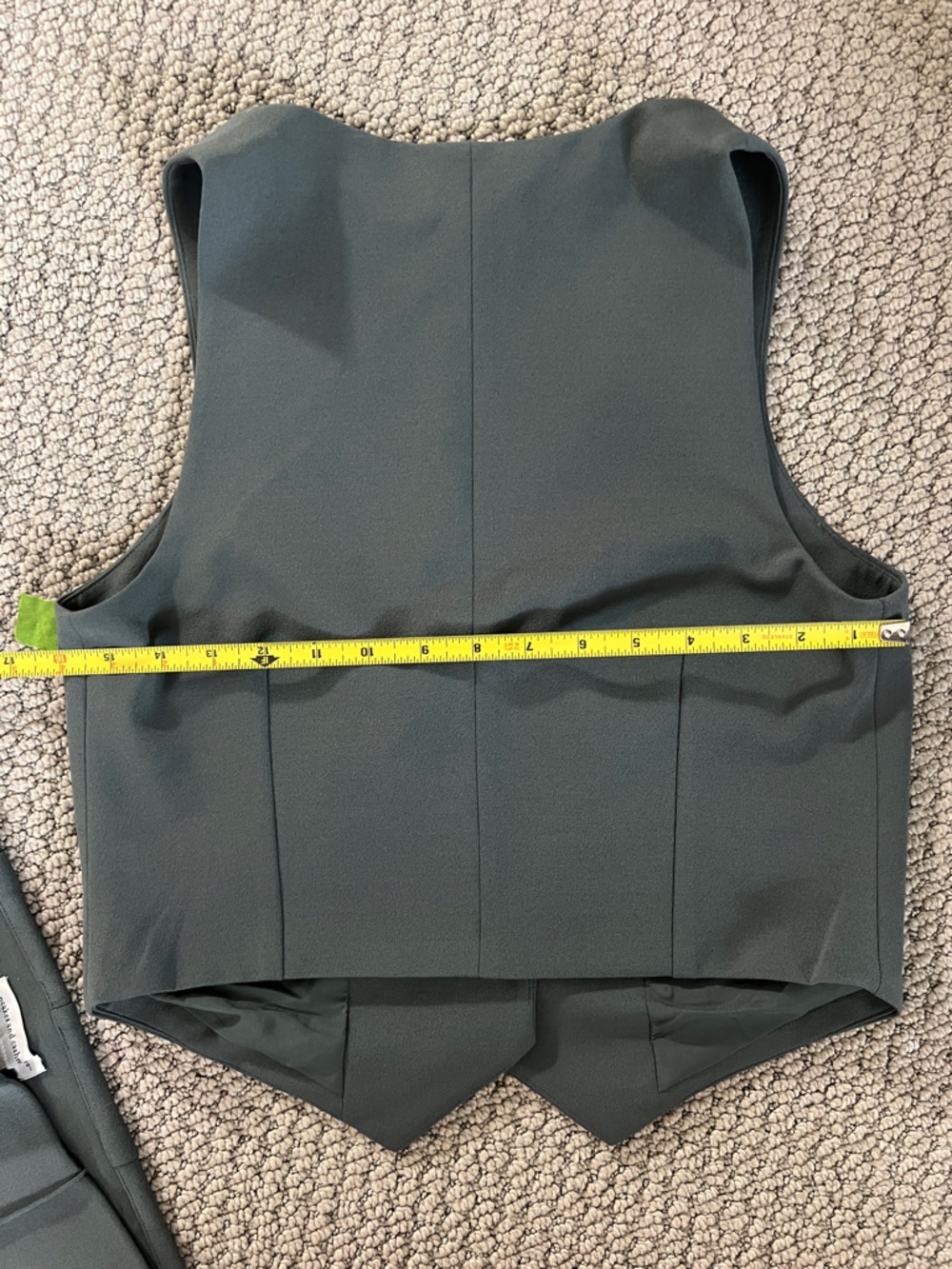 NWT cupcakes & cashmere Forest Green Button Vest & Pants Set size extra small - Picture 4 of 8